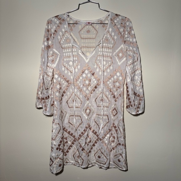 Cupcake International Golden Embellished Patterned Tunic Top - Picture 8 of 9